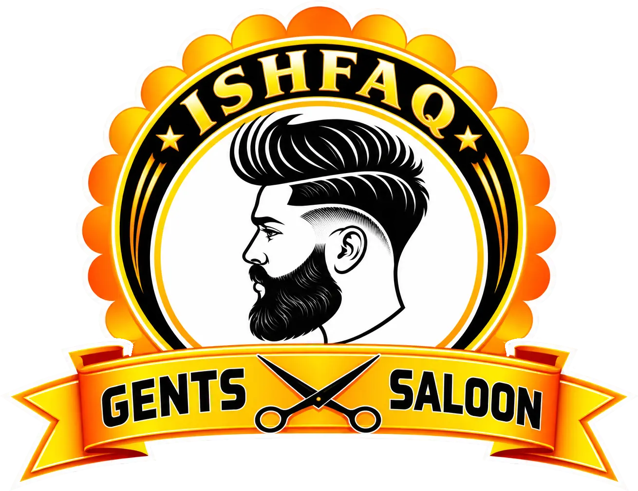 Ishfaq Gents Saloon emblem